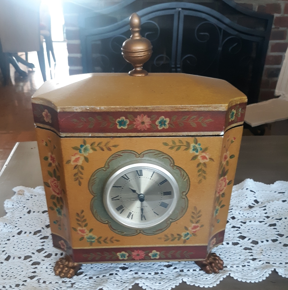 Ornate clock box
